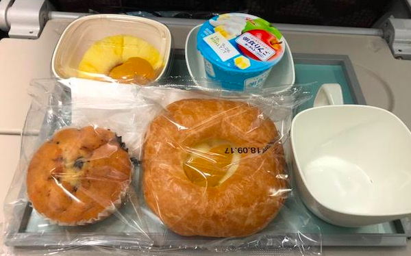 大韓航空の機内食（朝食）